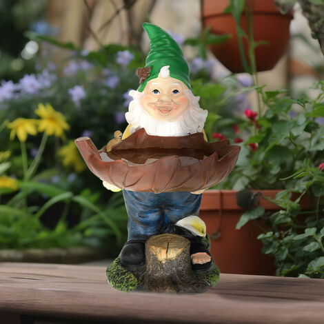 Nain De Jardin Avec Lanterne – Figurine Multicolore Résistante Aux Intempéries & Gel, Relaxdays