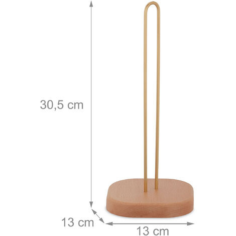 Relaxdays Support Non Fixe Essuie-tout, Accessoire Cuisine, Acier