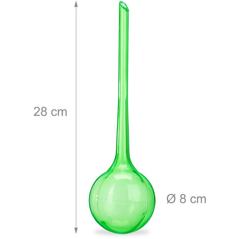 Lot De 6 Bulles D’Arrosage Automatique Relaxdays 250 Ml – Arrosage Vacances Plantes D’Intérieur & Extérieur, Transparent