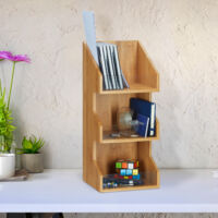 Organizer In Bambù 3 Ripiani | Portaspezie O Portaoggetti Per Cucina E Ufficio - 41x18x17 Cm - Foto 10