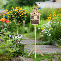 Relaxdays Hôtel à Insectes En Bois Pour Coccinelles - Abri Jardin Naturel à Suspendre