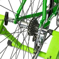 Relaxdays Home trainer vélo pliable 6 niveaux de résistance entraînement 26-28 pouces 120 kg max, vert