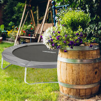 Relaxdays Coussin de protection des ressorts pour trampoline 244 cm Bords rembourrés PVC accessoire, anthracite