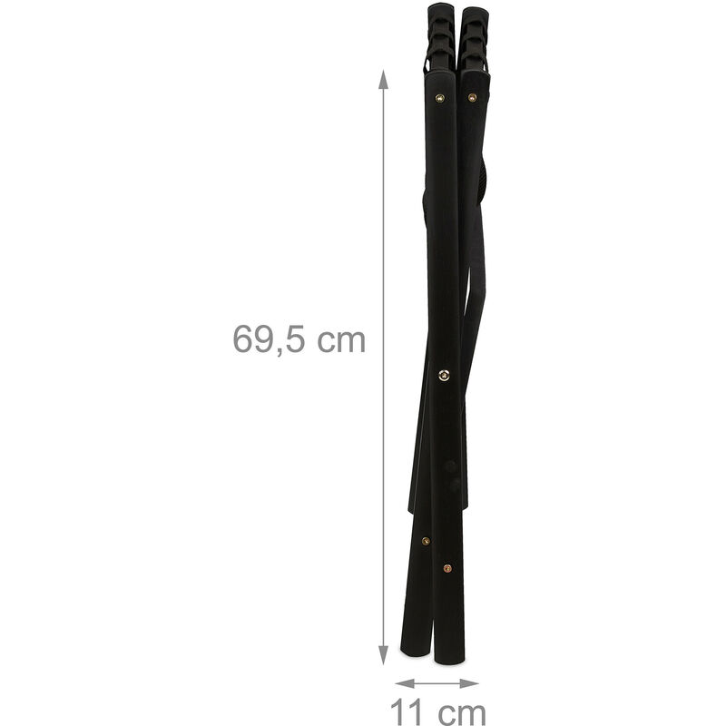 Portavaligie Pieghevole Da Camera - Set Da 2 In Legno, 54x66x45 Cm | Reggivaligia Per Hotel, Fino A 30 Kg - Foto 11