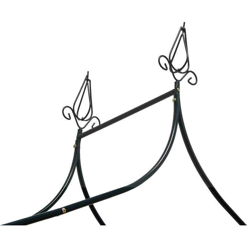 Arco Per Rose Rampicanti Relaxdays - 240x140x38 Cm, Verde Scuro, Design Romantico - Foto 13