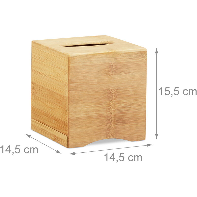 Relaxdays Scatola Porta Tè e Tisane, 160 Bustine, Organizer per vari Aromi,  H x L x P: 22 x 33,5 x 10 cm, Legno Naturale