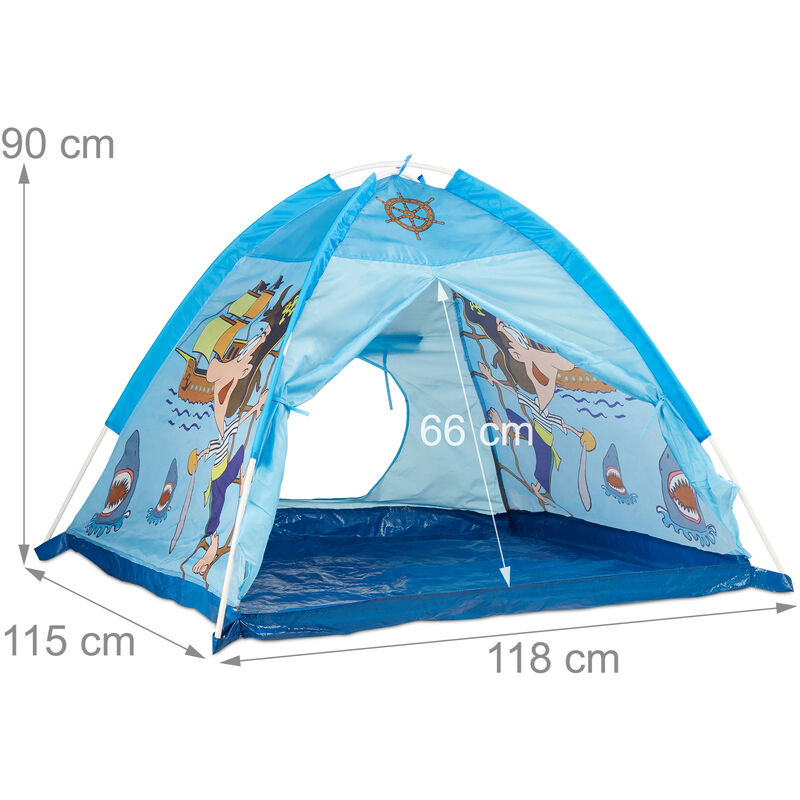 Spielwerk Tenda da Gioco Teepee per Bambini Luci LED Tappetino Morbido 3 Cuscini 2 Tasche Interne