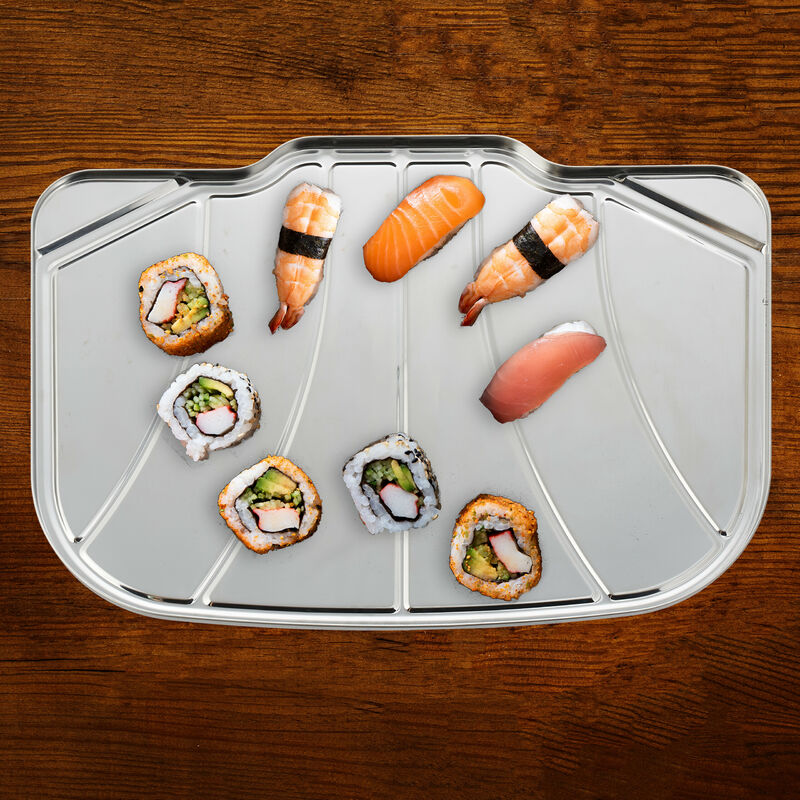 Relaxdays Piatti Da Portata In Ardesia, Set Da 6 Vassoi Rettangolare 26x16 Cm Servire Sushi Salumi E Formaggi Nero 90687691