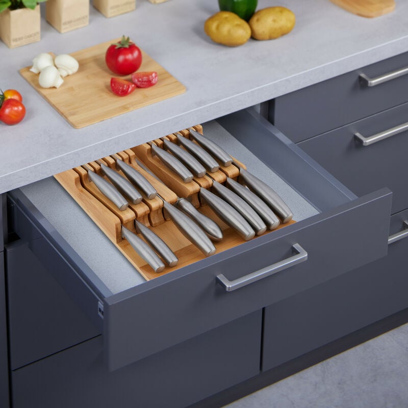 Saldi Porta utensili da cucina rettangolare in acciaio inossidabile  Organizzatore portacoltelli da cucina - Banggood Italia Mobile sold  out-arrival notice