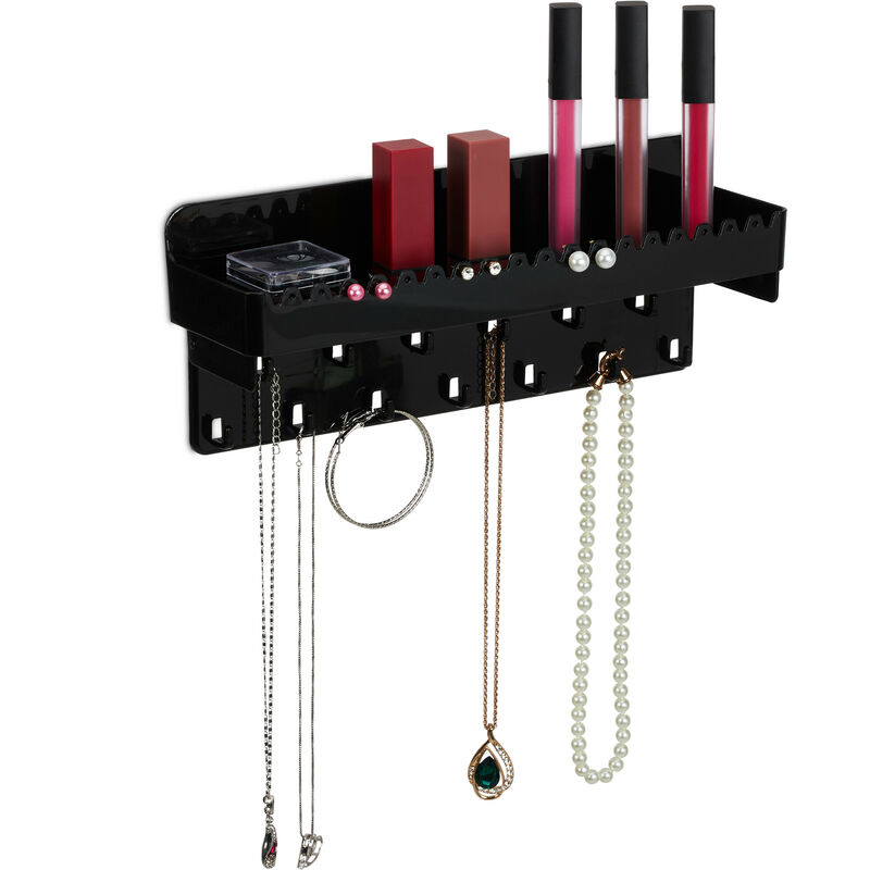 Valigetta Portagioielli Relaxdays - Organizer Viaggio Per Collane E Anelli, 4.5x21x14.5 Cm, Turchese - Foto 3