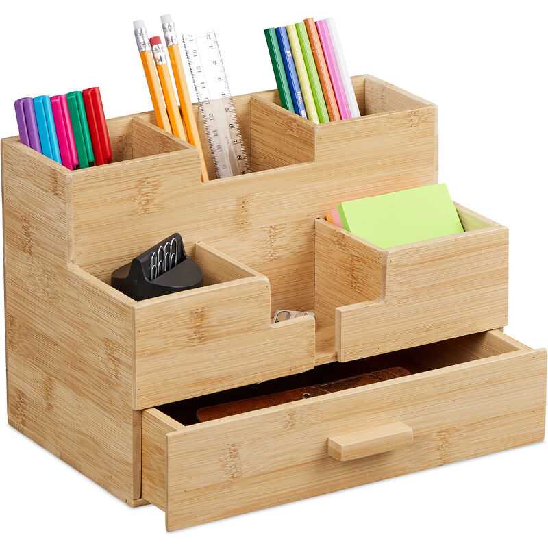 Organizer Da Cassetto In Bambù, 4 Scomparti HLP 4X16X28 Cm, Da - 14