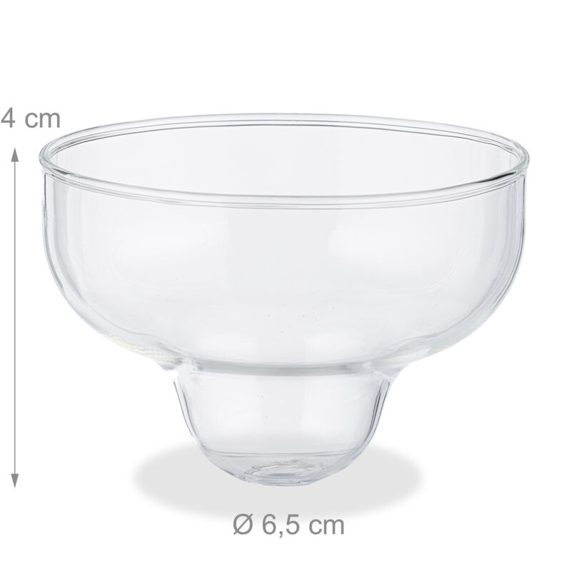 MIVIDE 12 Piatti Portacandele In Vetro 10 Cm - Per Candele A Pilastro E Sottobicchieri