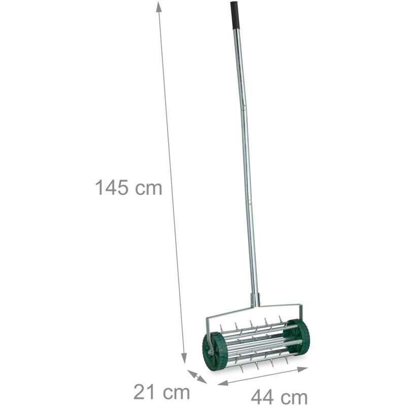Aeratore Manuale Per Prato - Arieggiatore Con 3 Denti E Raccolta Terreno - Foto 3