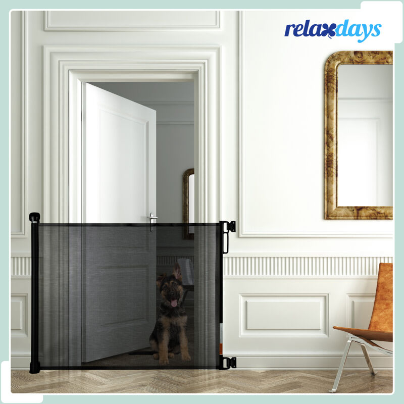 Cancelletto Sicurezza Per Bambini E Cani Relaxdays - Barriera Estensibile 70-140cm Per Scale E Porte - Foto 11
