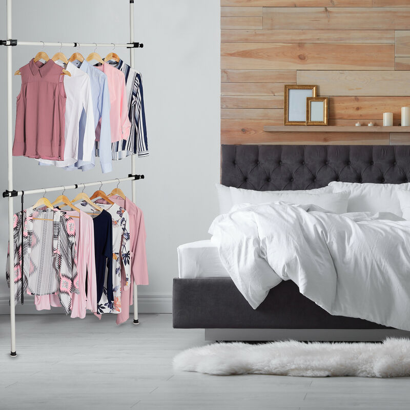 Armadio Telescopico Greensen Con 6 Barre - Regolabile Senza Fori, Ideale Per Camera - Foto 9