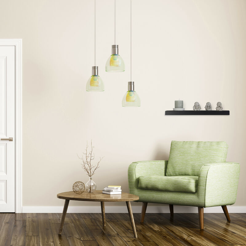 Ripiano Muro Relaxdays 10021875_49 Mensola da Parete in Legno MDF Bianco Piccola HxLxP: 5 x 60 x 10 cm Decorativa 