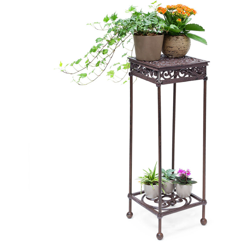 Relaxdays Portavaso a Colonna, 73x24x24 cm, Scaffale Porta-Fiori