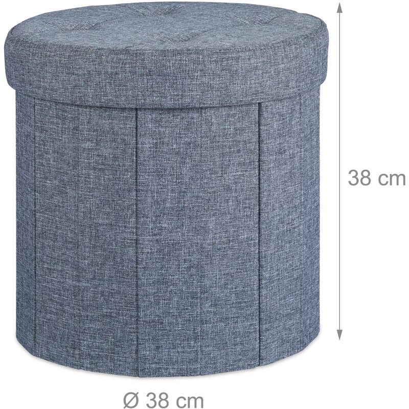 COSTWAY Pouf Contenitore Quadrato in Ecopelle, Pouf Cubo Poggiapiedi Carico  Max. 300 kg, 40 x 40 x 40 cm (Nero)