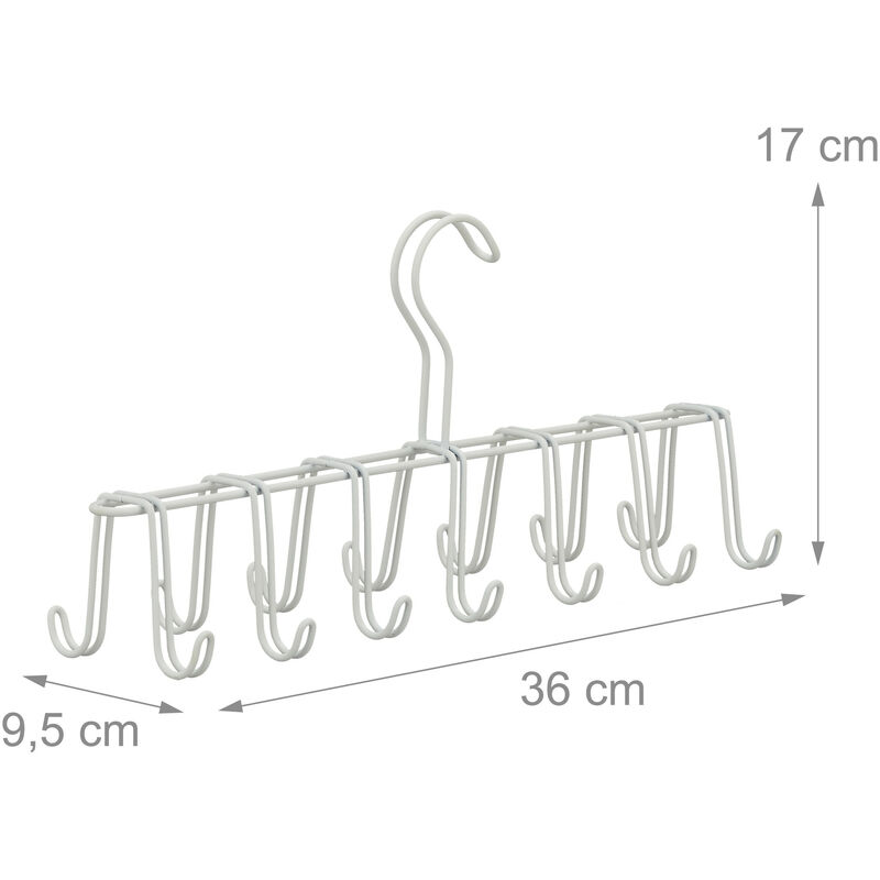 Appendiabiti Porta Cravatte Multifunzione Con 20 Ganci Per Cinture,  Sciarpe, Cravatte E Altro Ancora Per Uomo E Donna