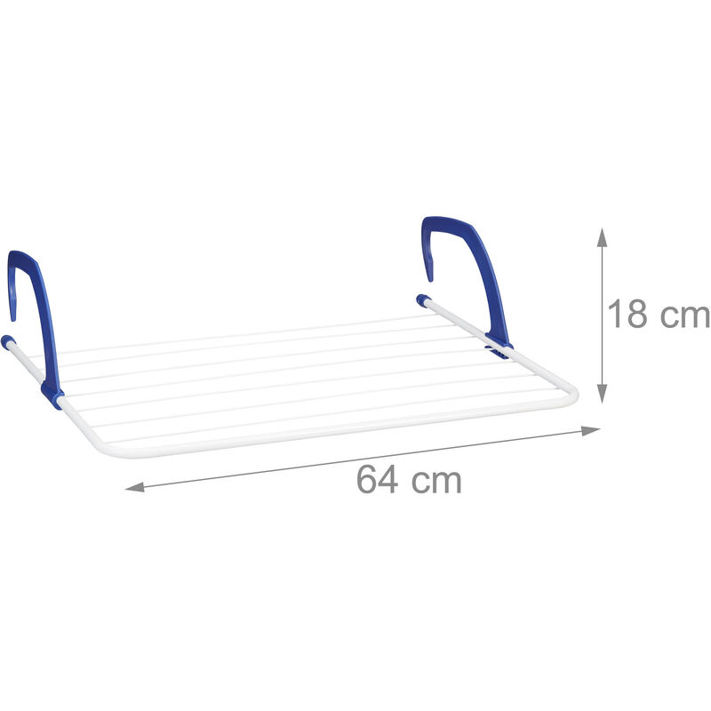 Stendibiancheria da termosifone/balcone 'simon' 0x40 cm