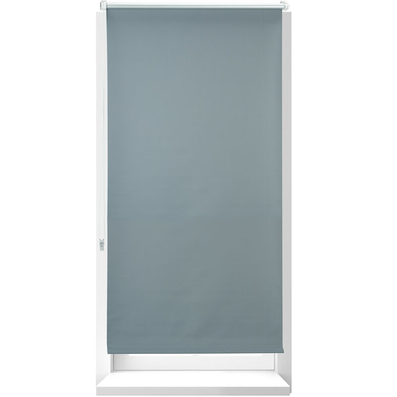 Tende a Rullo Oscurante, Tenda Termica, Catenella Laterale, senza Fori, HxL  70x210, Tessuto, Grigio