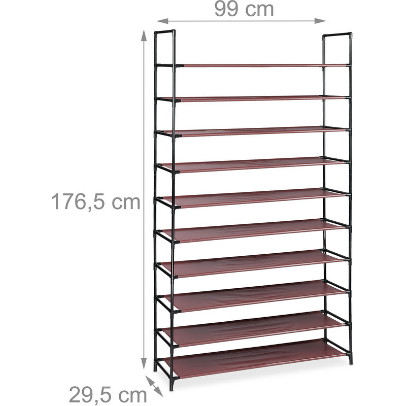 Scarpiera Modulare 125x32x125 cm 16 Cubi in Plastica e Acciaio Trasparente  nel 2023