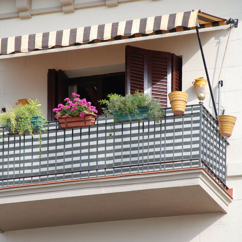 Rotolo frangivista balcone in PVC con peso 450g/m2