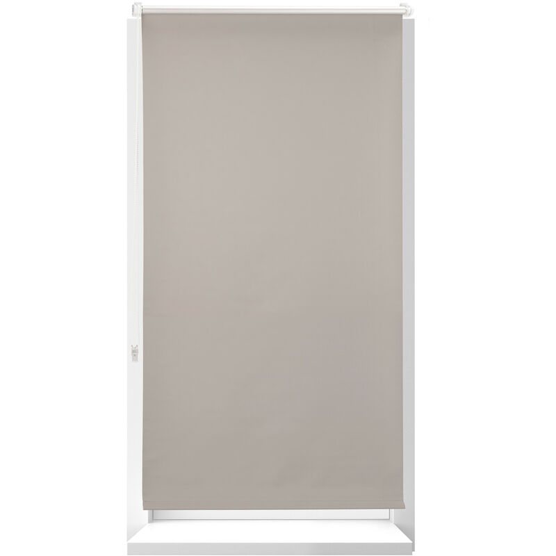 Tende a Rullo Oscurante, Tenda Termica, Catenella Laterale, senza Fori, HxL  80x210, Tessuto, Grigio