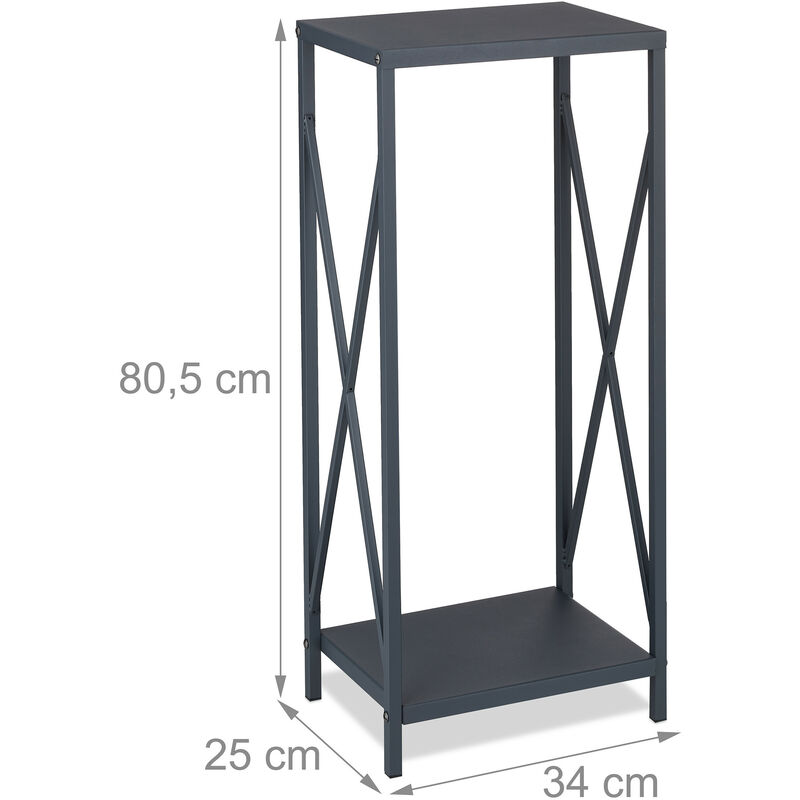 Relaxdays Portalegna in Metallo, in Metallo, HLP 112x34x34 cm