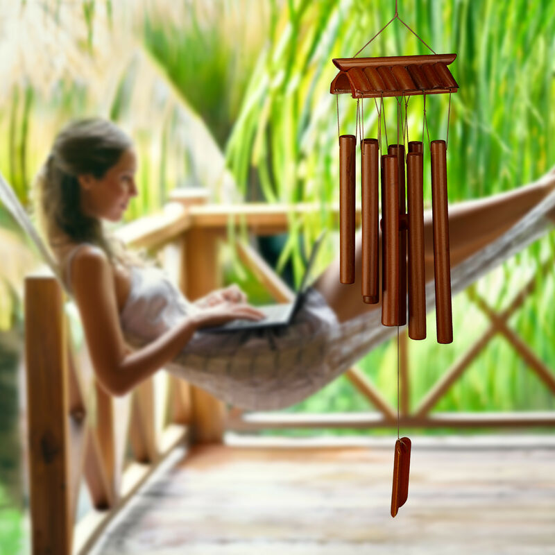 Hooshing Campane a vento con farfalle in metallo classico piccolo carino, Campanello per casa, giardino, patio, decorazione da appendere regalo