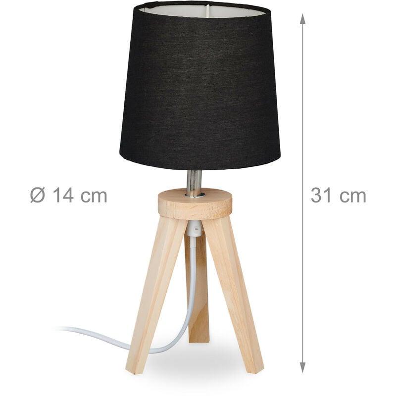 Monzana 2x Lampada da Comodino Paralume in Tessuto E14 Abatjour Luce da  Lettura con Interruttore : : Illuminazione