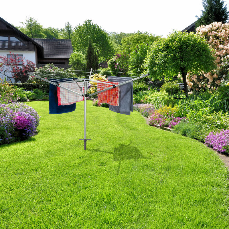 Puntale Per Ombrellone Relaxdays - Per Aste 17-23 Mm, Acciaio, Grigio - Foto 5