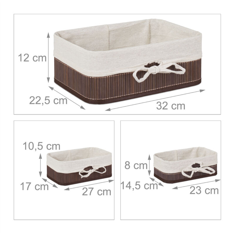 Cesto Portaoggetti In Cotone Per Bambini Con Manici 30x30cm