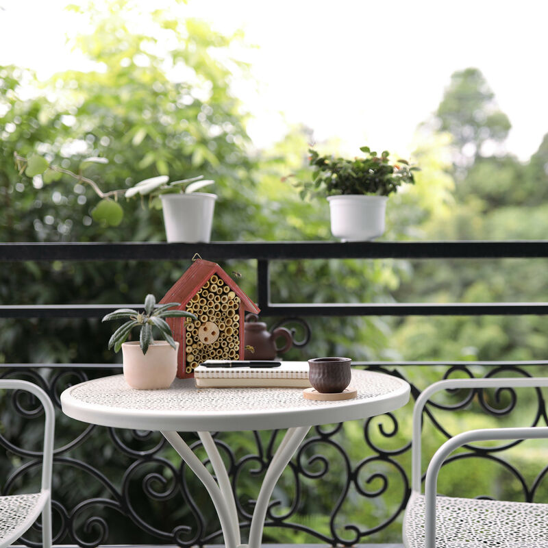 Casetta Per Api Relaxdays - Hotel Insetti In Legno E Bamb&ugrave;, Da Appendere In Giardino O Balcone