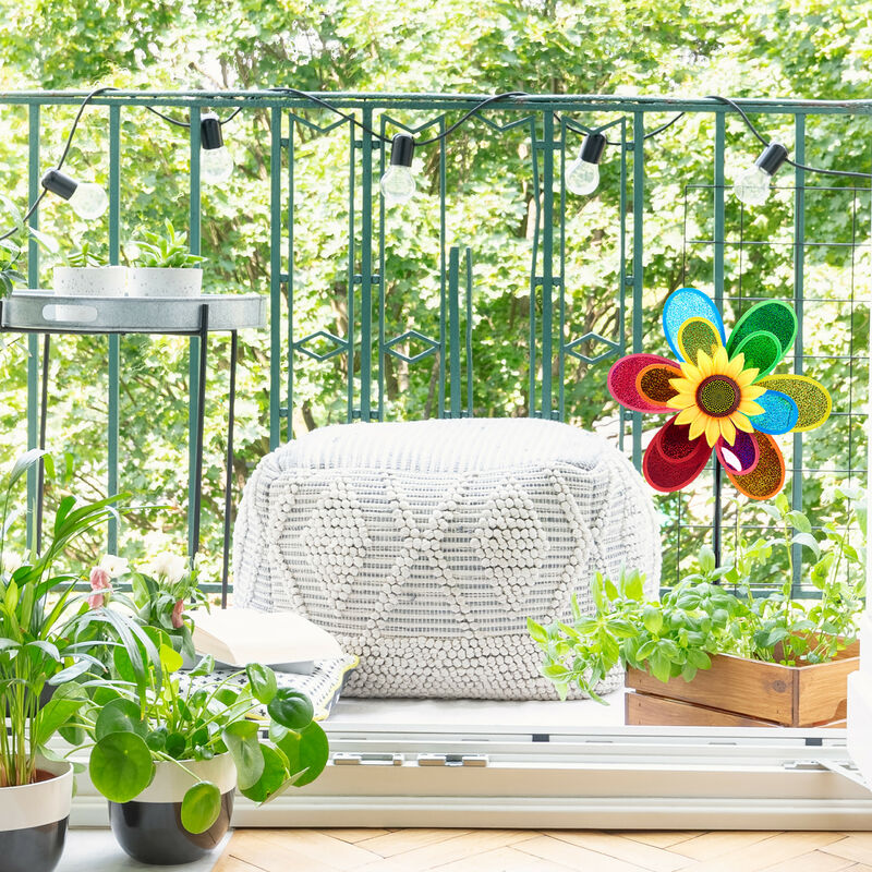 relaxdays Fioriera in Legno, per Balcone Terrazza e Giardino, Spaziosa