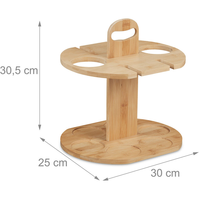 Porta calici con sgocciolatoio 330 x 148 mm