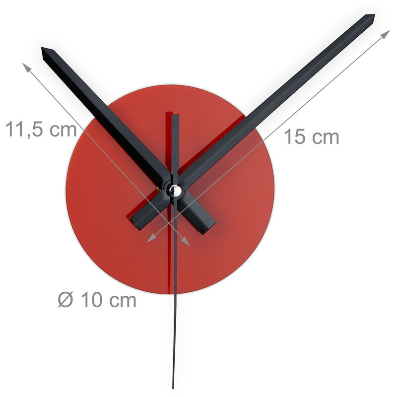 Orologio Da Parete Jones Clocks Spin - 20cm Rosso Moderno Per Cucina - Foto 10