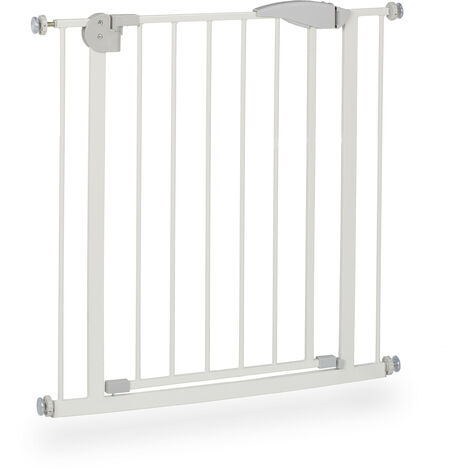 Cancelletto Per Bambini E Animali Relaxdays - Recinzione Estensibile Per Scale, Bianco In Legno - Foto 12
