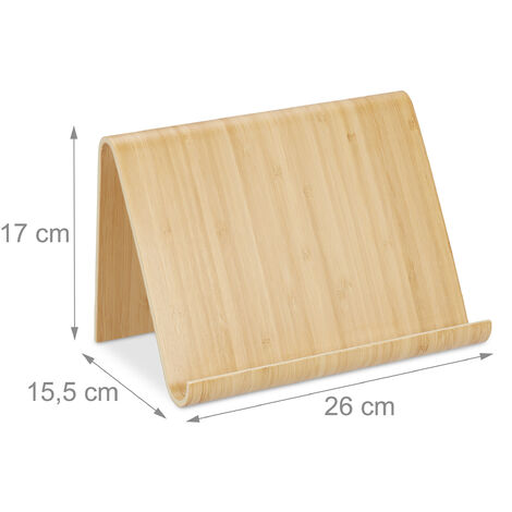 Leggio Per Ricettari WeddHuis In Legno - Supporto Per Libri Da Cucina, 21,5x16,5x12,5 Cm, Stile Vintage - Foto 11