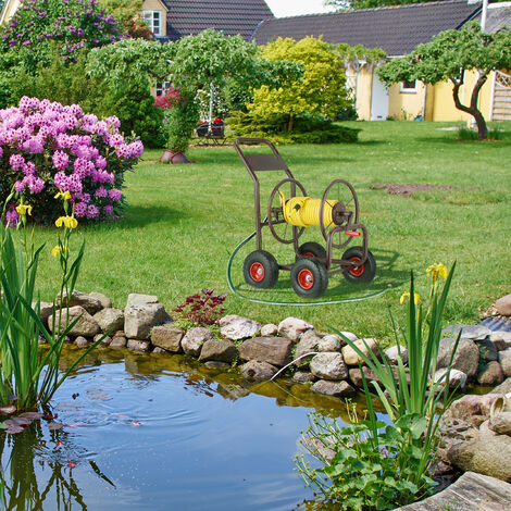 VEVOR Carrello Avvolgitubo da Giardino con 4 Ruote Tubo Irrigazione da  Giardino