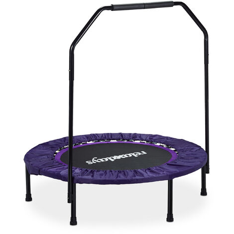 Relaxdays Tappeto Elastico, Ø 305 cm da Esterno da Giardino per Adulti e  Bambini, Fino a 150 kg, con Copri Molle, Grigio