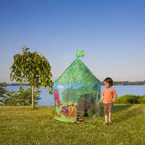 Tenda da letto bambini bimbi pieghevole pop up gioco cameretta dinosauri  spazio