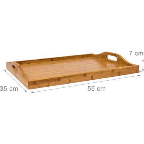 rettangolare portatile Tanosan vassoio per piccoli spazi. Tavolino da salotto con braccioli vassoio per snack e poltrona in legno di bambù naturale rettangolare portatile Tanosan vassoio per piccoli spazi. Tavolino da salotto con braccioli vassoio per snack e poltrona in legno di bambù naturale