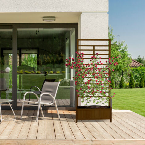 Relaxdays Fioriera, Set da 2 Porta Vaso, con Inserto in Fibra di Cocco, Giardino, Ferro, HxLxP 11,5 x 75 x 21,5 cm, nero | Leroy Merlin