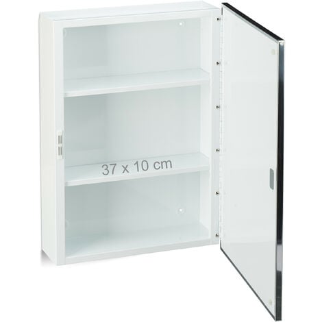 Armadietto Angolare a Specchio Specchiera Bagno da Parete in Acciaio,Mobile pensile con Specchio con 1 Ante Mobile pensile con Specchio,Mobile a Specchio per Bagno con 1 Ante Acciaio Inox 30x60x21cm