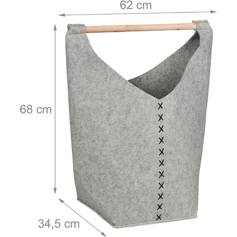 Cesto Portaoggetti Per Scale In Feltro - Organizer Per Biancheria E Giocattoli - Foto 8