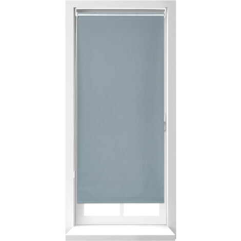 Relaxdays Tenda a Rullo per Interni Termica, Tendina Oscurante e Isolante, Catenella, 70x220cm, Tessuto L: 66 cm, Grigio