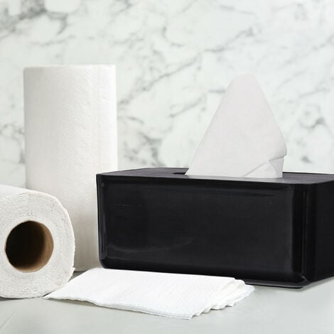 Relaxdays Porta Fazzoletti, Dispenser Salviettine Igieniche per Bagno e  Cucina, Tissue Box 7 x 24,5