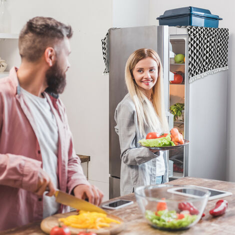 Copri Lavatrice per Interno,Coprilavatrice da Interno con Tasche