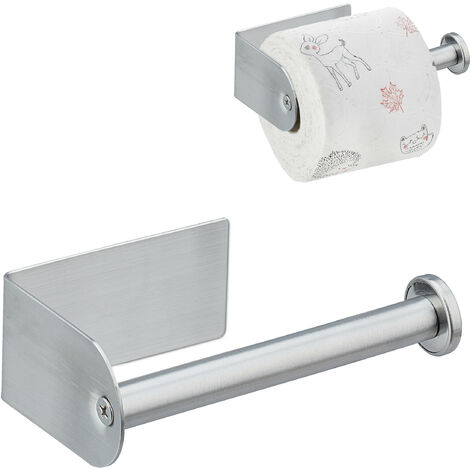 Portarotolo Carta Igienica Autoadesivo In Acciaio Inox 304 – Senza Trapano Per Bagno E Cucina